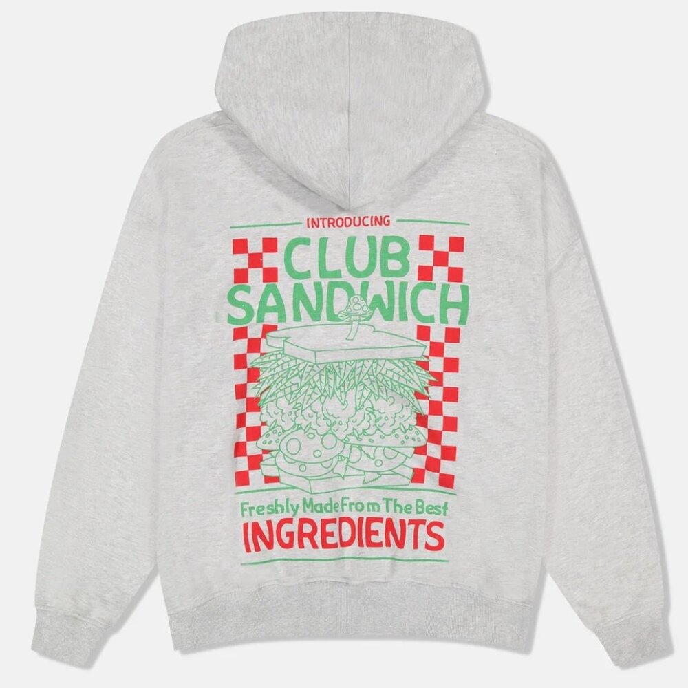 Mens WESC "Club Sandwich" Drop Shoulder Hoodie Size Sm M L XL XXL Baggy Fit NWT - Picture 3 of 4